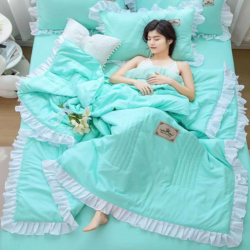 1/3Pc Korean Princess Ruffles  – Embroidery Quilt Cover recenzja i cena