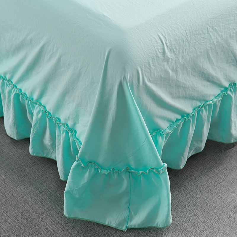 1/3Pc Korean Princess Ruffles  – Embroidery Quilt Cover recenzja i cena