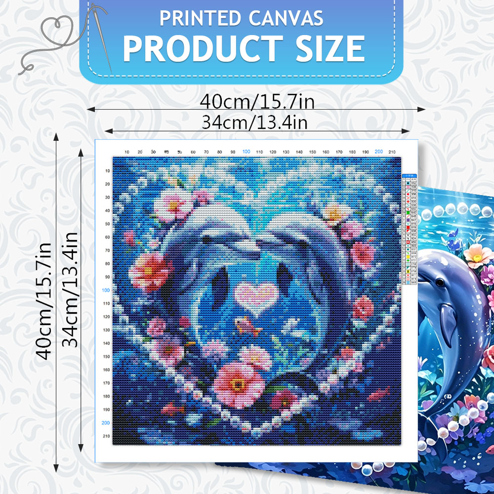 HUACAN Cross Stitch Sets Dolph – Embroidery Job recenzja i cena