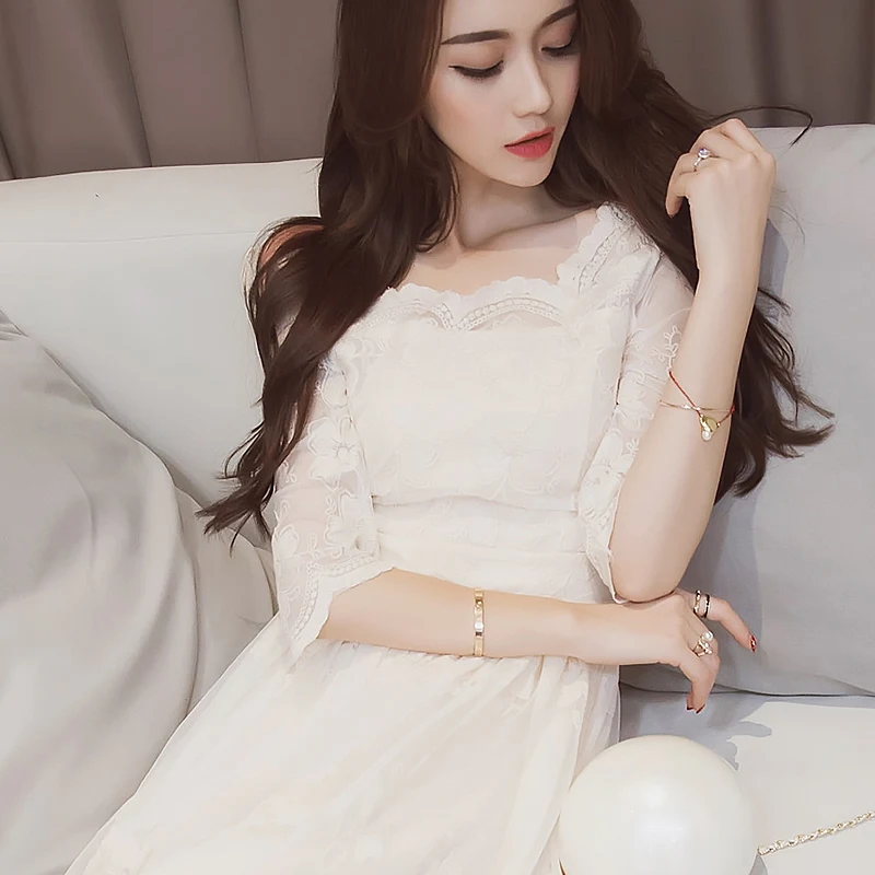 Elegant Women's Long Sleeve Dr – Embroidery Online Design recenzja i cena