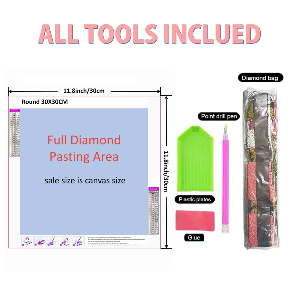 1pc frameless  5D DIY Diamond  – Embroidery Kit Set recenzja i cena