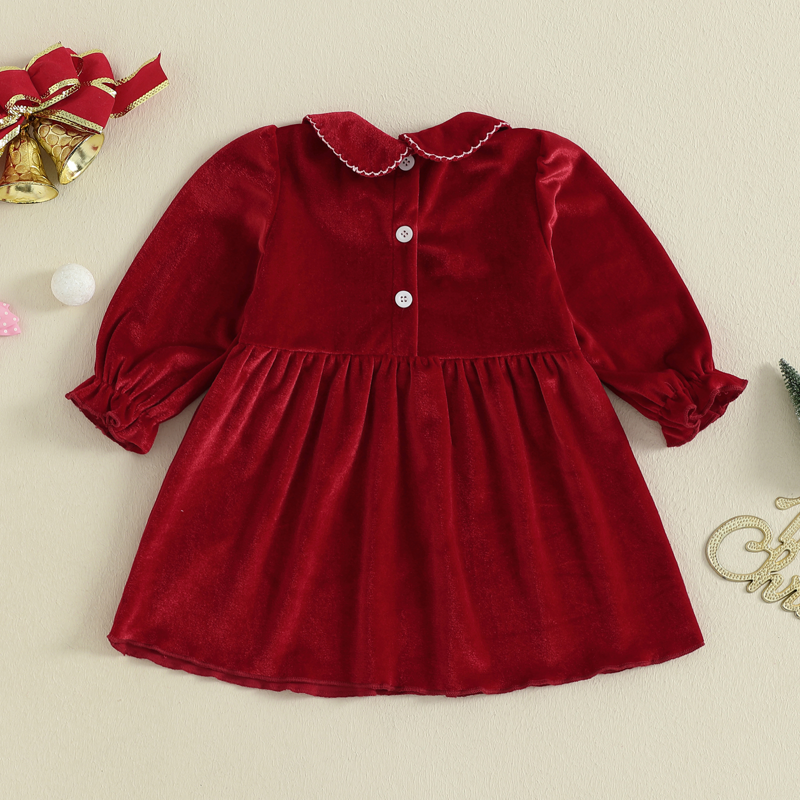 1-4Y Toddler Girl Christmas Ve – Embroidery Xmas Tree recenzja i cena