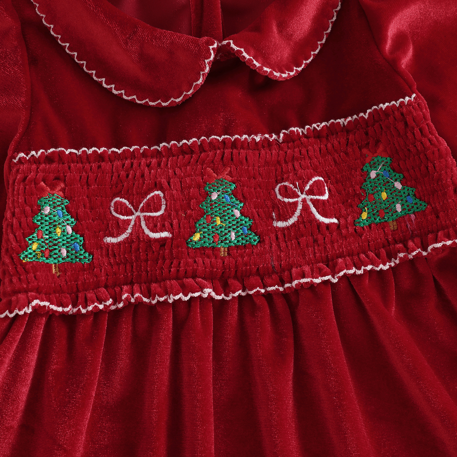 1-4Y Toddler Girl Christmas Ve – Embroidery Xmas Tree recenzja i cena