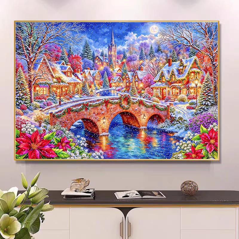 9ct 100x75cm Winter Church Emb – Embroidery Job recenzja i cena