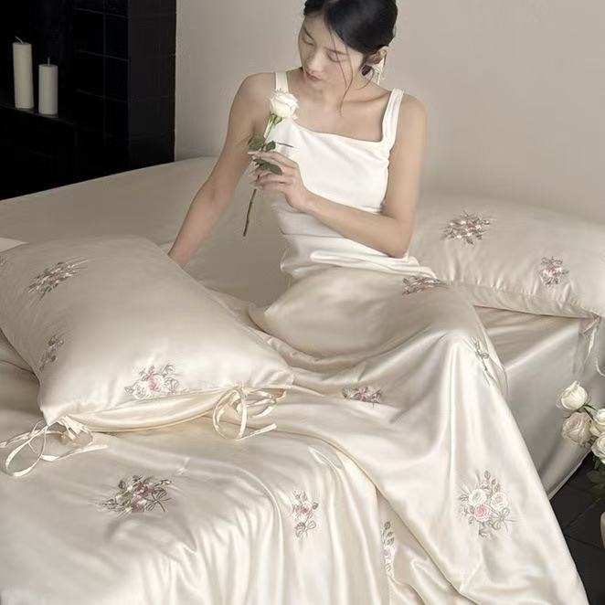 Luxury France Style Lyocell Fi – Embroidery Quilt Cover recenzja i cena