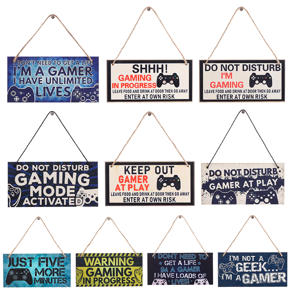 1PC Gaming Room Sign Wood Plaq – Embroidery Studio recenzja i cena