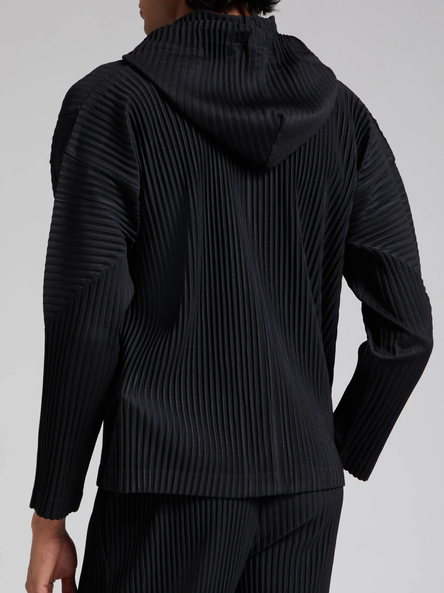 Miyake Pleated Men Zip-up Plis – Embroidery Zip Up Hoodie recenzja i cena
