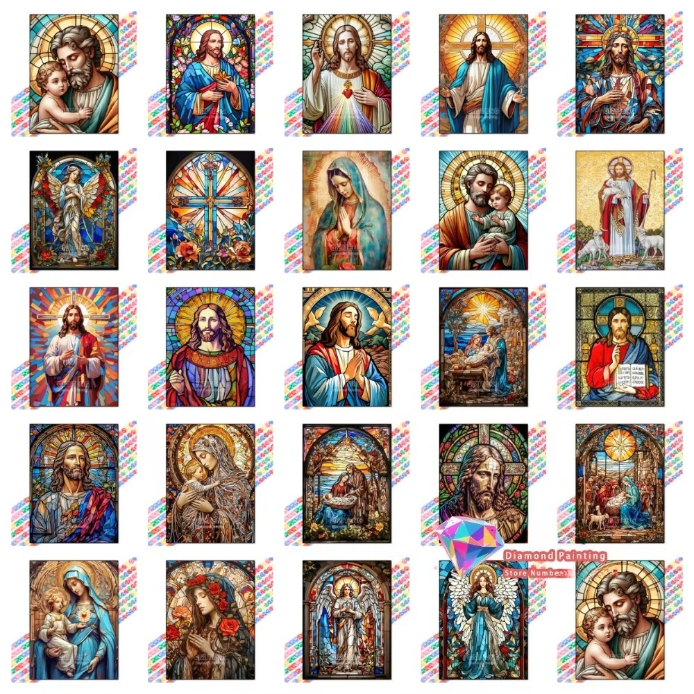 1PC frameless Easter Jesus Squ – Embroidery Kit Set recenzja i cena