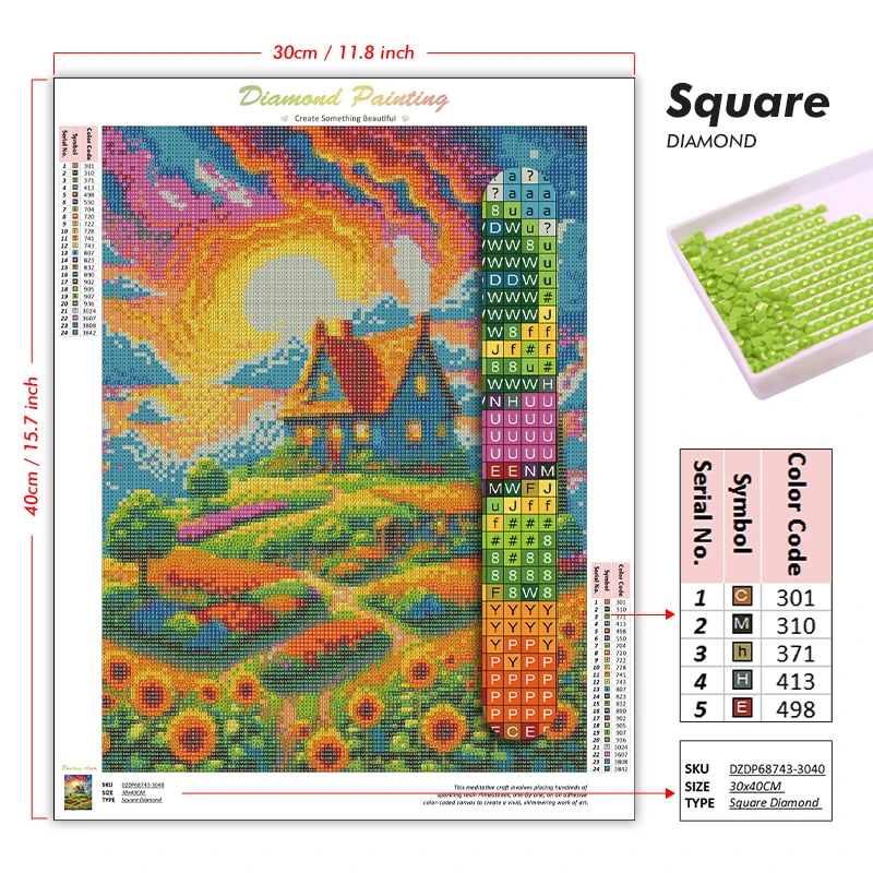 1PC frameless Easter Jesus Squ – Embroidery Kit Set recenzja i cena